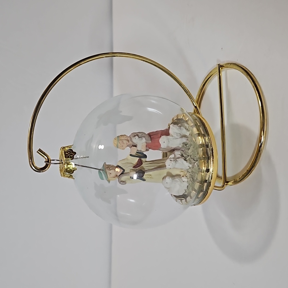 House of Lloyd Christmas Around the World Shephard Ornament w/ Stand Gold